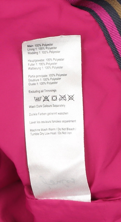 Joules Women’s Blue Quilted Puffer Jacket UK 10 Mid-Length