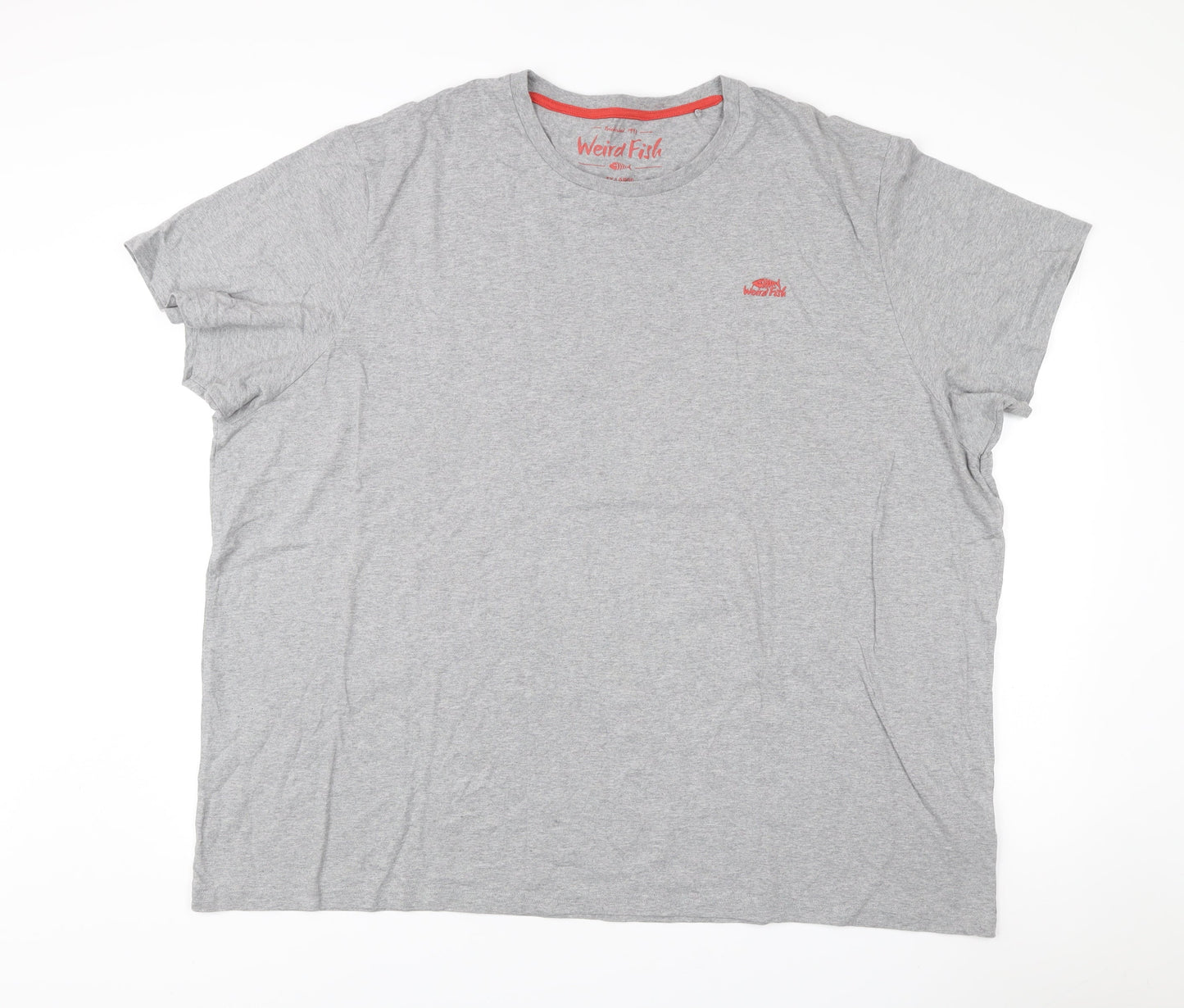 Weird Fish Mens Grey 5XL Crew Neck Cotton T-Shirt