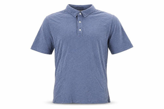 JACHS New York Men's Blue Cotton Blend Polo Shirt Size L
