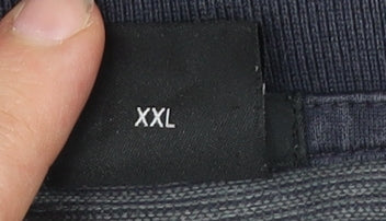 Hugo Boss Mens Grey 2XL Slim Fit Long Sleeve Cotton Polo Shirt