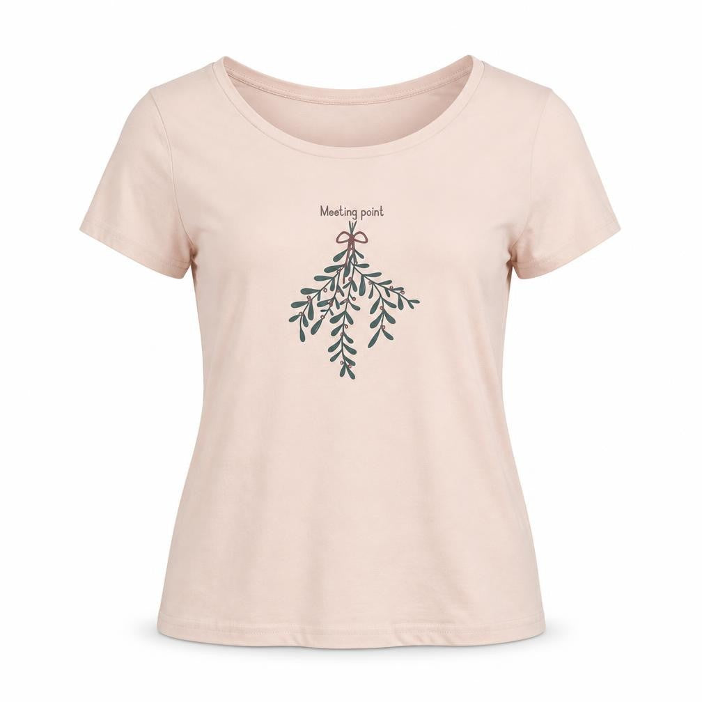 Womens UK Size XS Monki Pink Cotton Blend T-Shirt