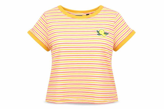 Womens UK Size L Brave Soul Multicoloured Cotton T-Shirt