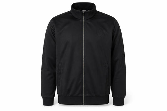 Kappa Mens Black Track Jacket Size M Regular Fit Italia Sportswear