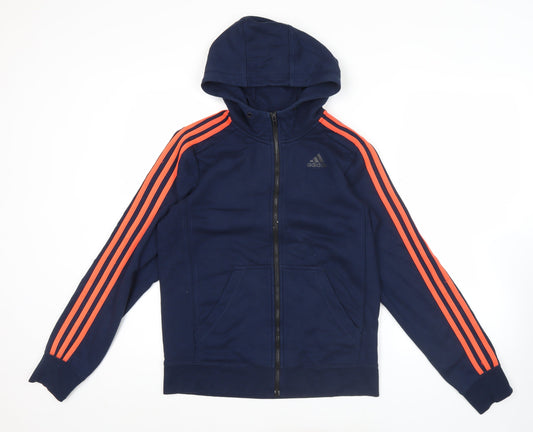 Adidas Men’s Blue Full Zip Hoodie Small Sports Climalite
