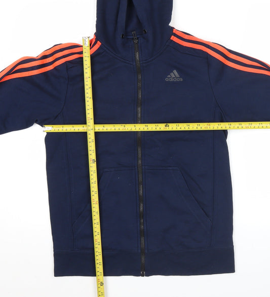 Adidas Men’s Blue Full Zip Hoodie Small Sports Climalite