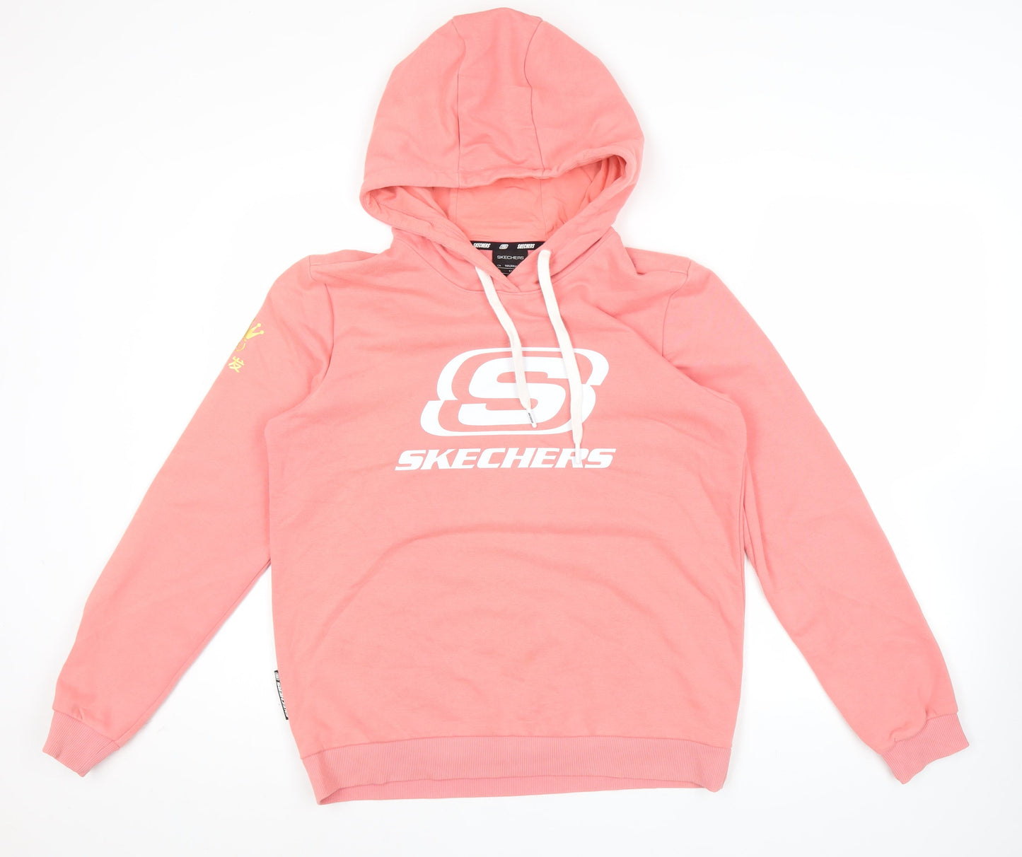 Skechers Women Pink Hoodie Size 10 Pullover Long Sleeve Logo