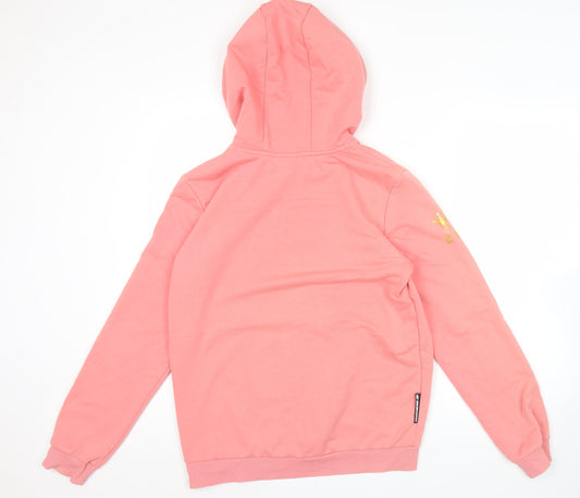 Skechers Women Pink Hoodie Size 10 Pullover Long Sleeve Logo