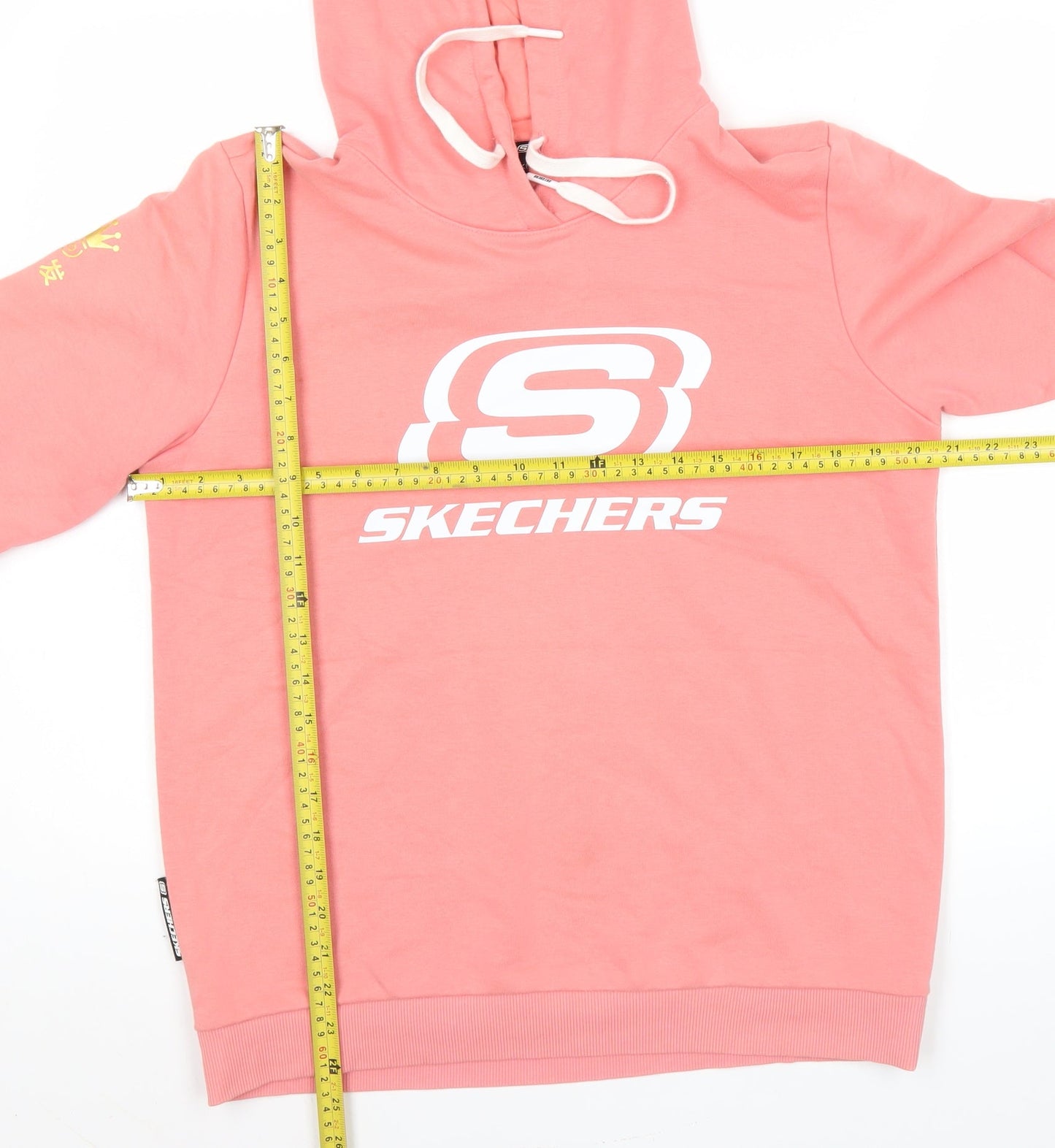 Skechers Women Pink Hoodie Size 10 Pullover Long Sleeve Logo