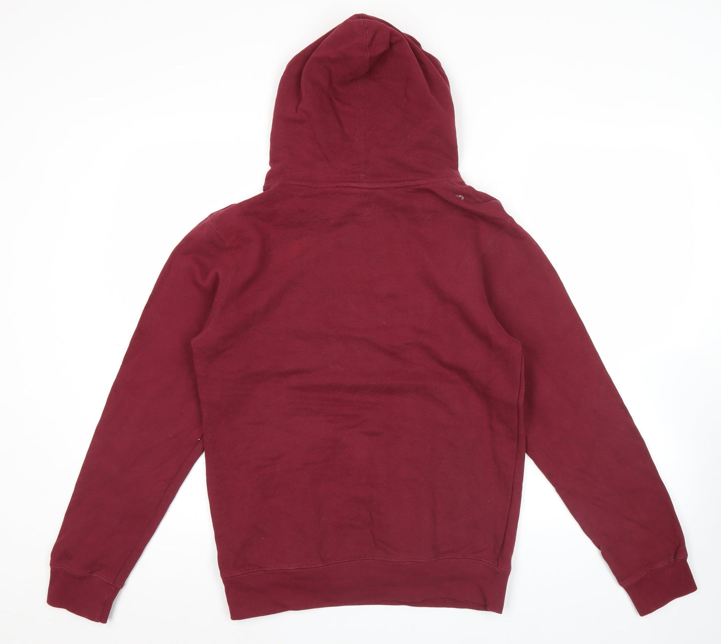 Champion Mens Red Hoodie Pullover Sweatshirt Large Logo