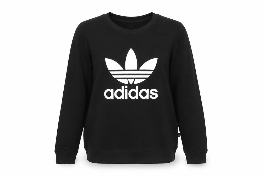 Womens UK M Regular adidas Black Pullover Sweatshirt