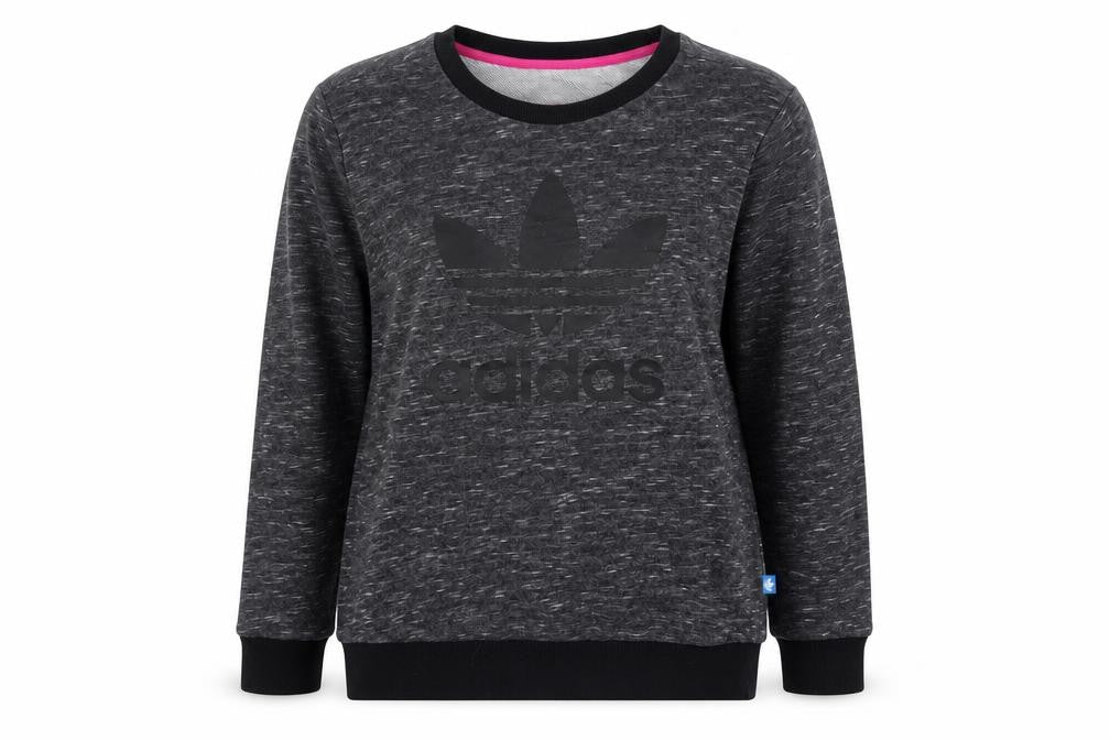 Womens UK 12 Regular adidas Grey Pullover Sweatshirt