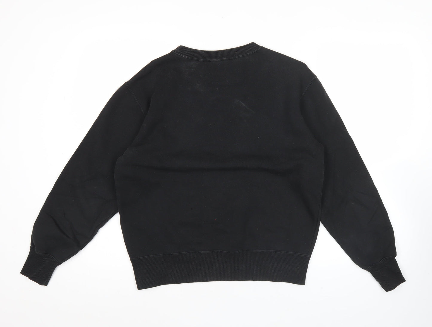 Champion Mens Black Medium Pullover Sweatshirt Logo Graphic