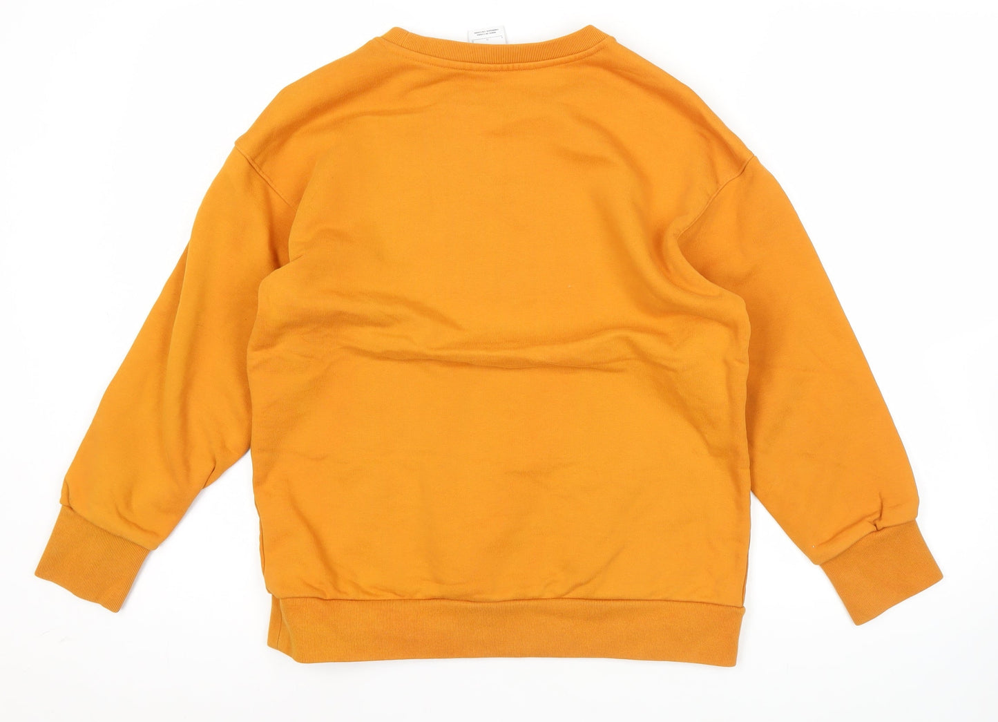 Nike Teens Orange L Pullover Sweatshirt Graphic Logo Sportswear