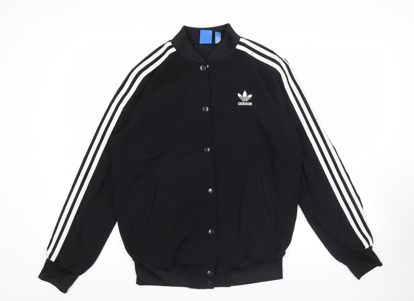 Adidas Men's Black Varsity Bomber Jacket Size S Regular Fit