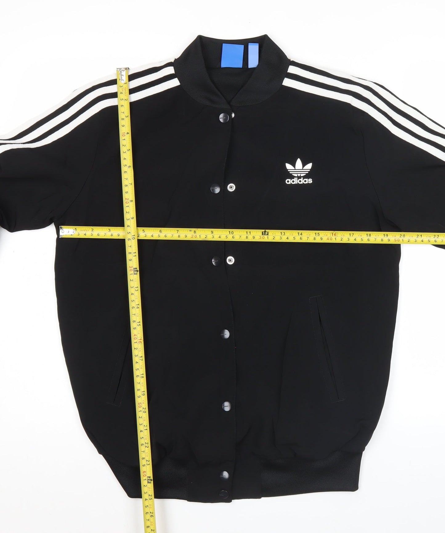 Adidas Men's Black Varsity Bomber Jacket Size S Regular Fit