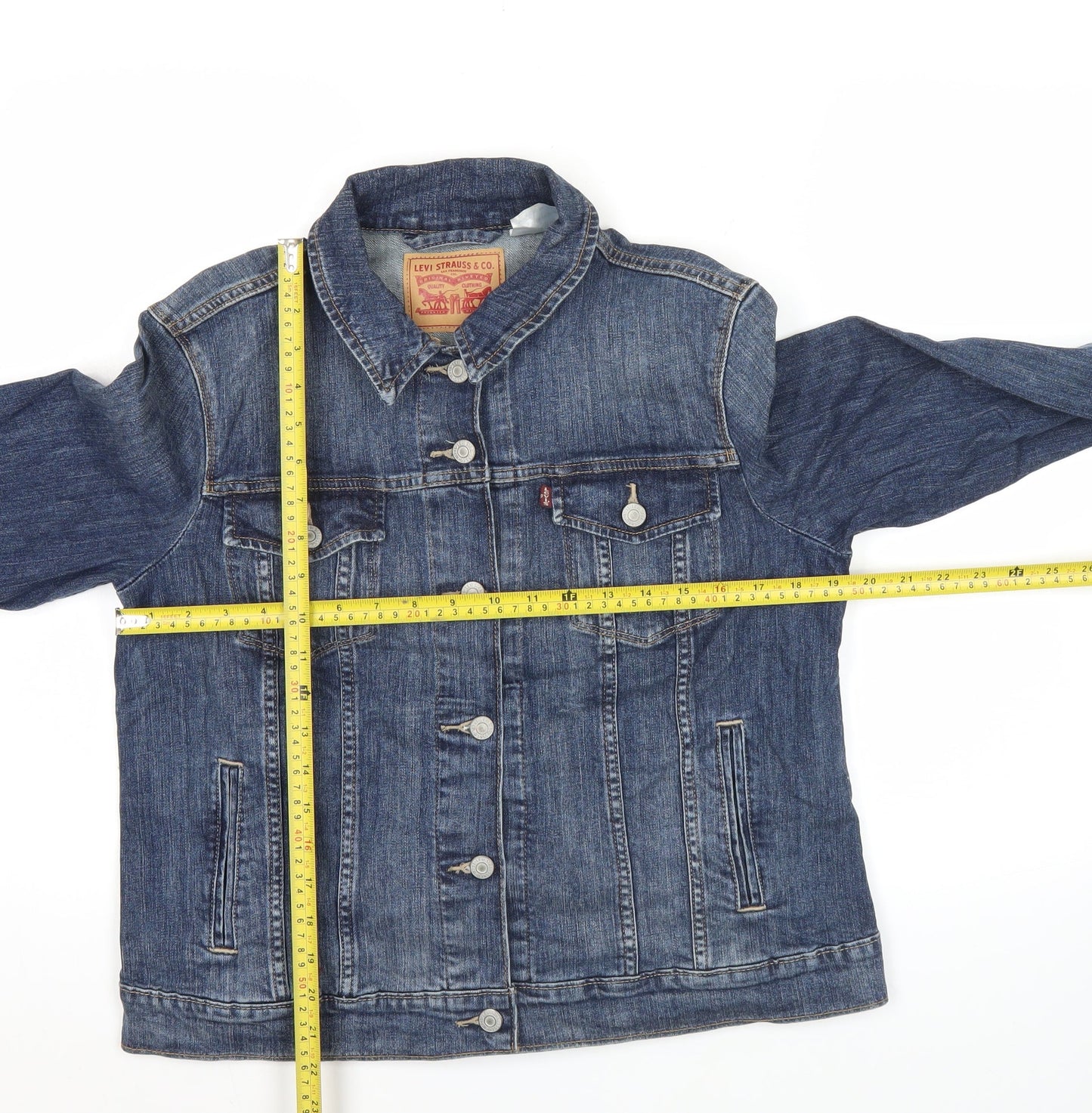 Levi’s Women Blue Denim Jacket XL Button-Up Classic Style