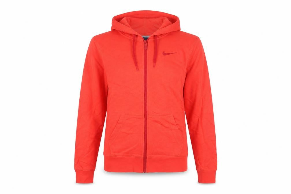 Womens UK M Regular Nike Red Full Zip Hoodie