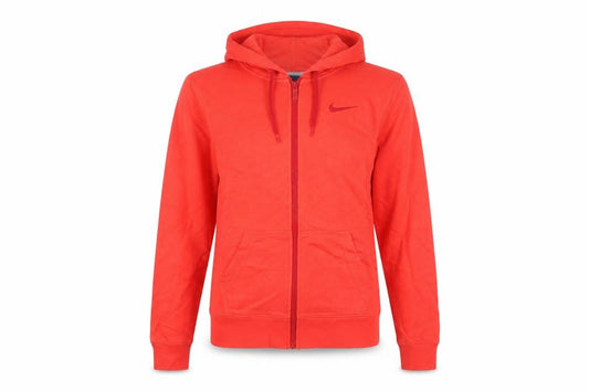 Womens UK M Regular Nike Red Full Zip Hoodie