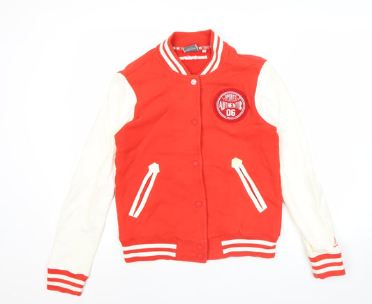 New Balance Men’s Red Varsity Jacket Size M Retro Sports Style