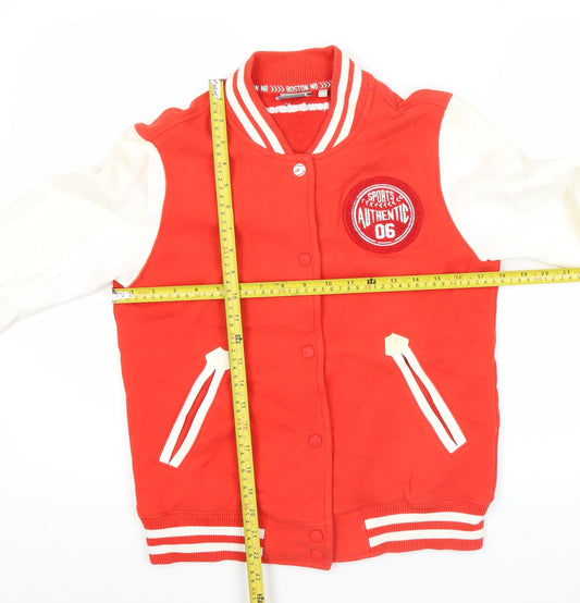 New Balance Men’s Red Varsity Jacket Size M Retro Sports Style