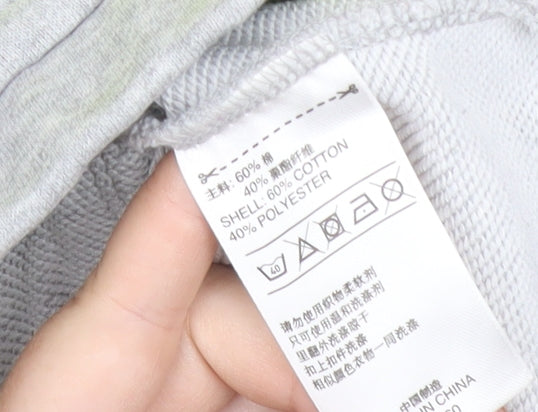Adidas Women’s Grey Green Track Jacket Size 12 Full Zip
