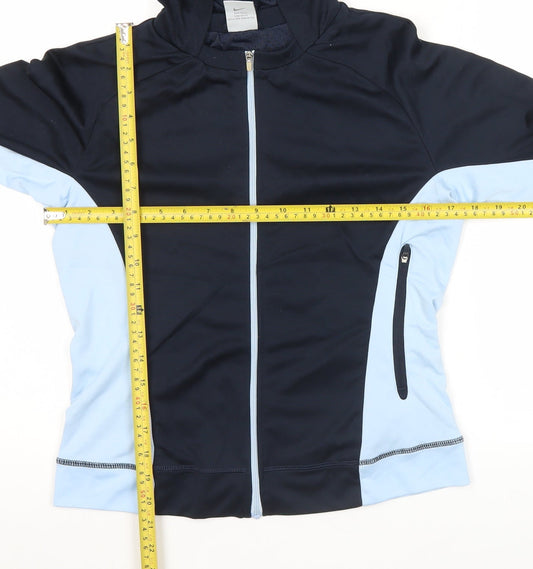 Nike Women’s Navy Blue Full Zip Hoodie Jacket Size M Dri-Fit