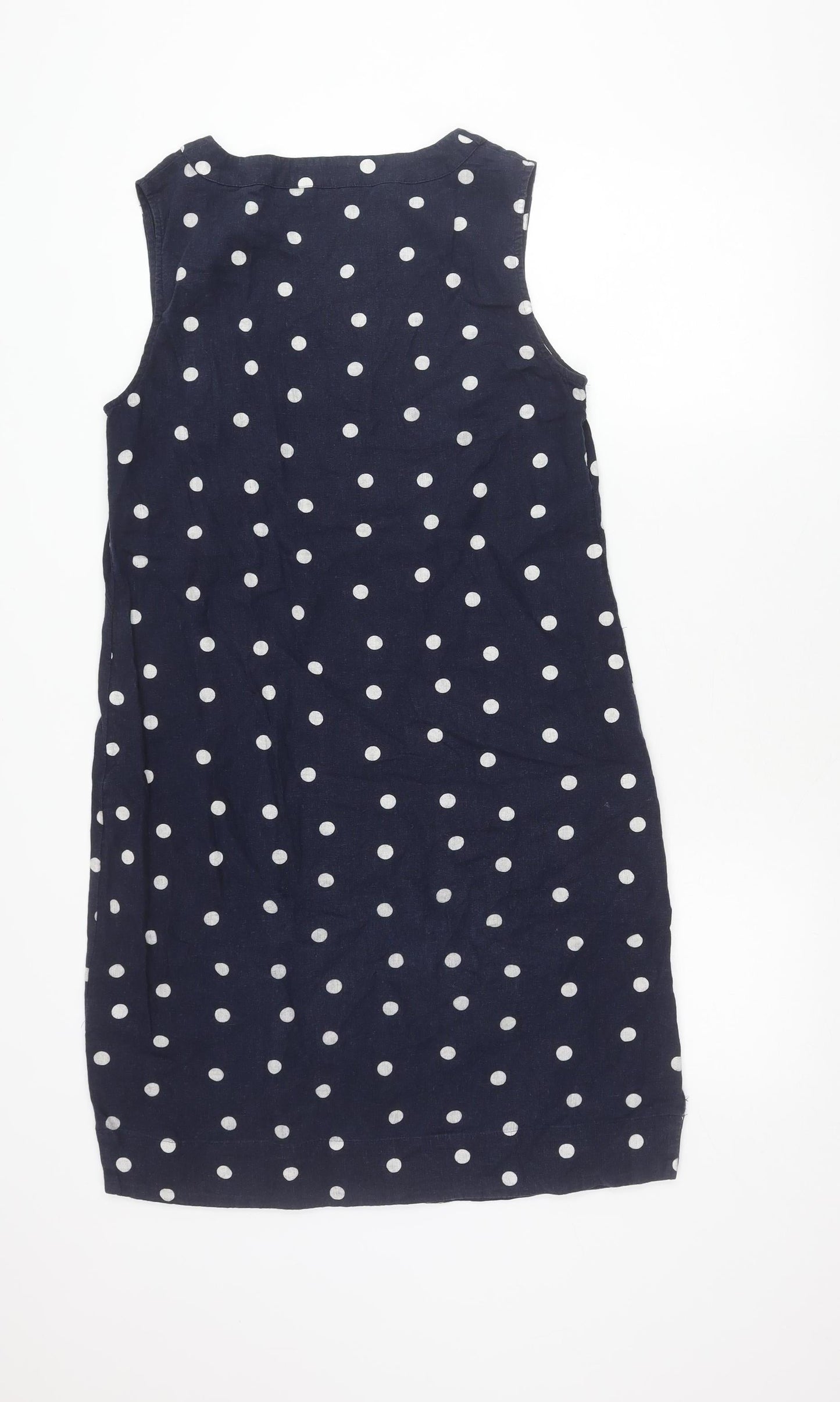 Marks and Spencer Women’s Blue Polka Dot Sleeveless Shift Dress Size 10