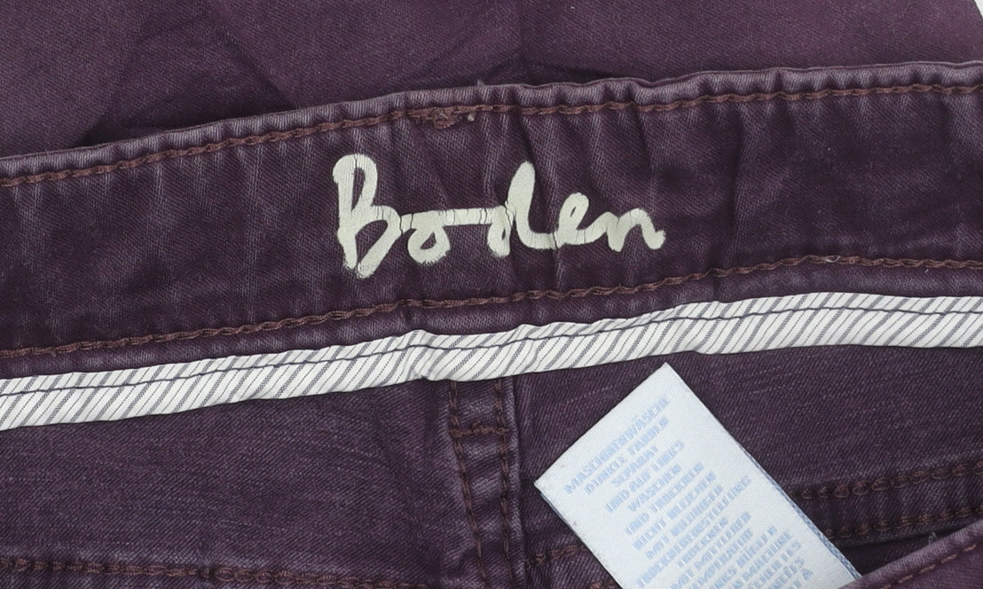 Boden Womens Purple Skinny Jeans Size 10 Slim Fit Stretch