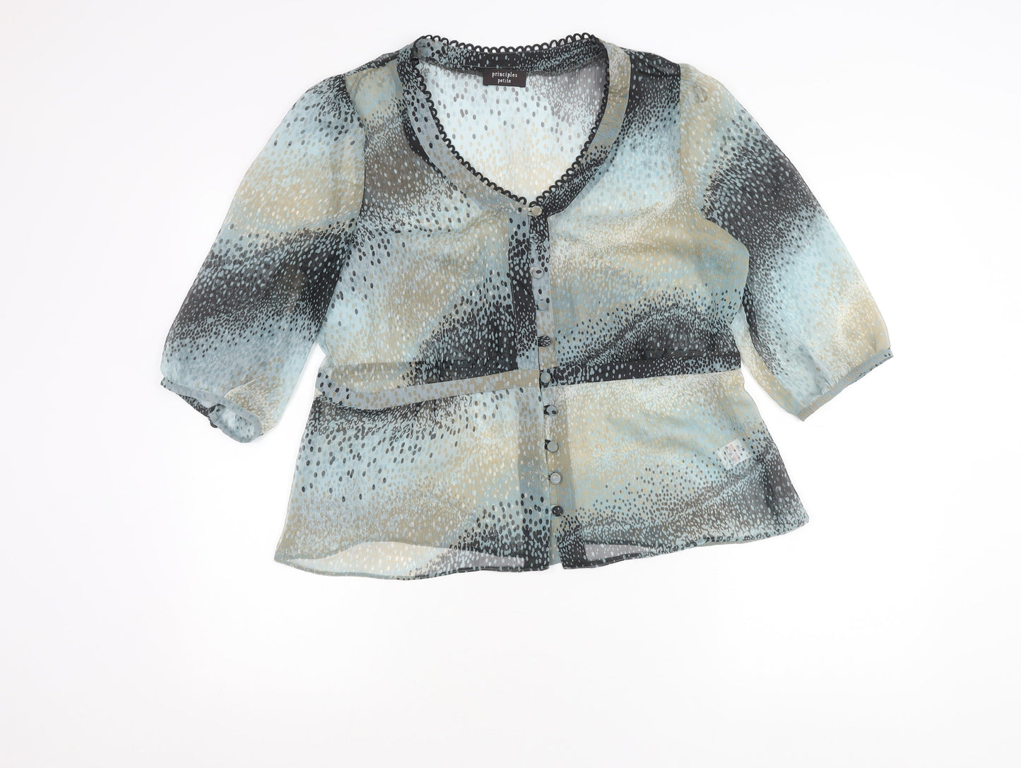 Principles Petite Women’s Multicoloured Size 16 Chiffon Blouse