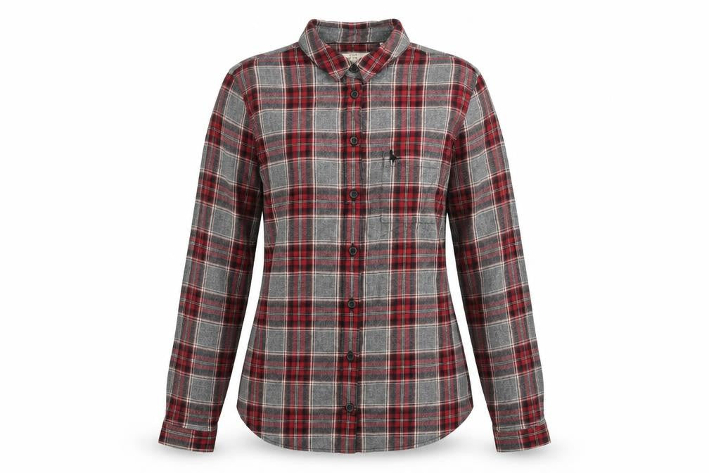 Womens UK Size 6 Jack Wills Red 100% Cotton Button-Up