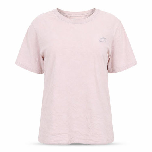 Womens UK Size S Nike Pink 100% Cotton T-Shirt