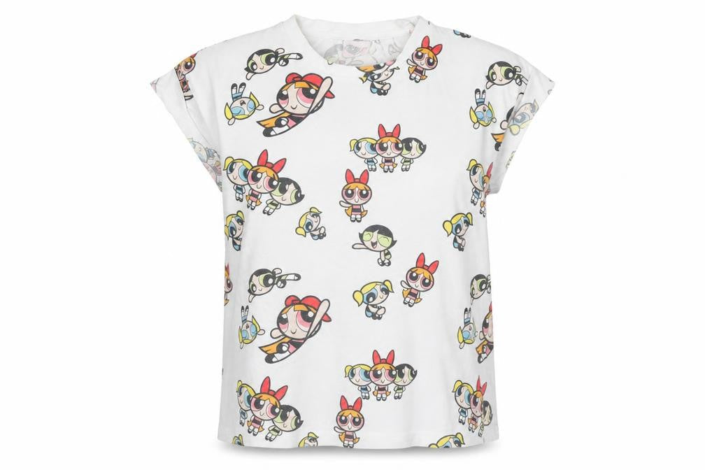 The Powerpuff Women White Size 12 Cartoon Nightshirt T-Shirt