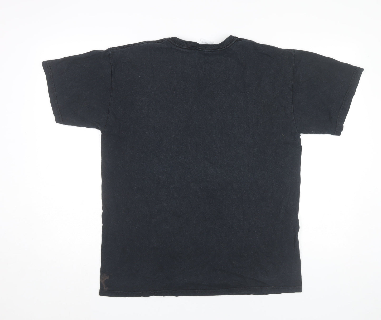 Captain America Marvel Men's Black M Vintage Biker Graphic T-Shirt