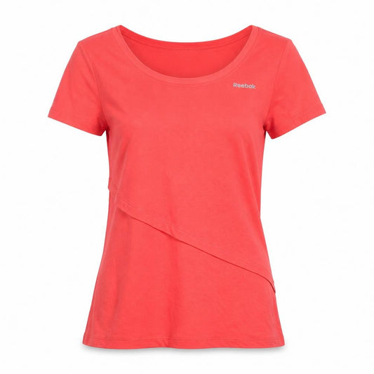 Reebok Womens Red XS Activewear T-Shirt Scoop Neck Gym Top