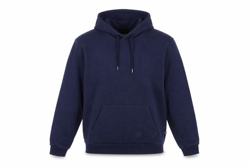 Mens UK S Regular PUMA Blue Pullover Hoodie