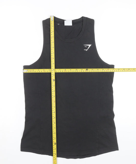 Gymshark Men’s Black XS Slim Fit Tank Top Activewear