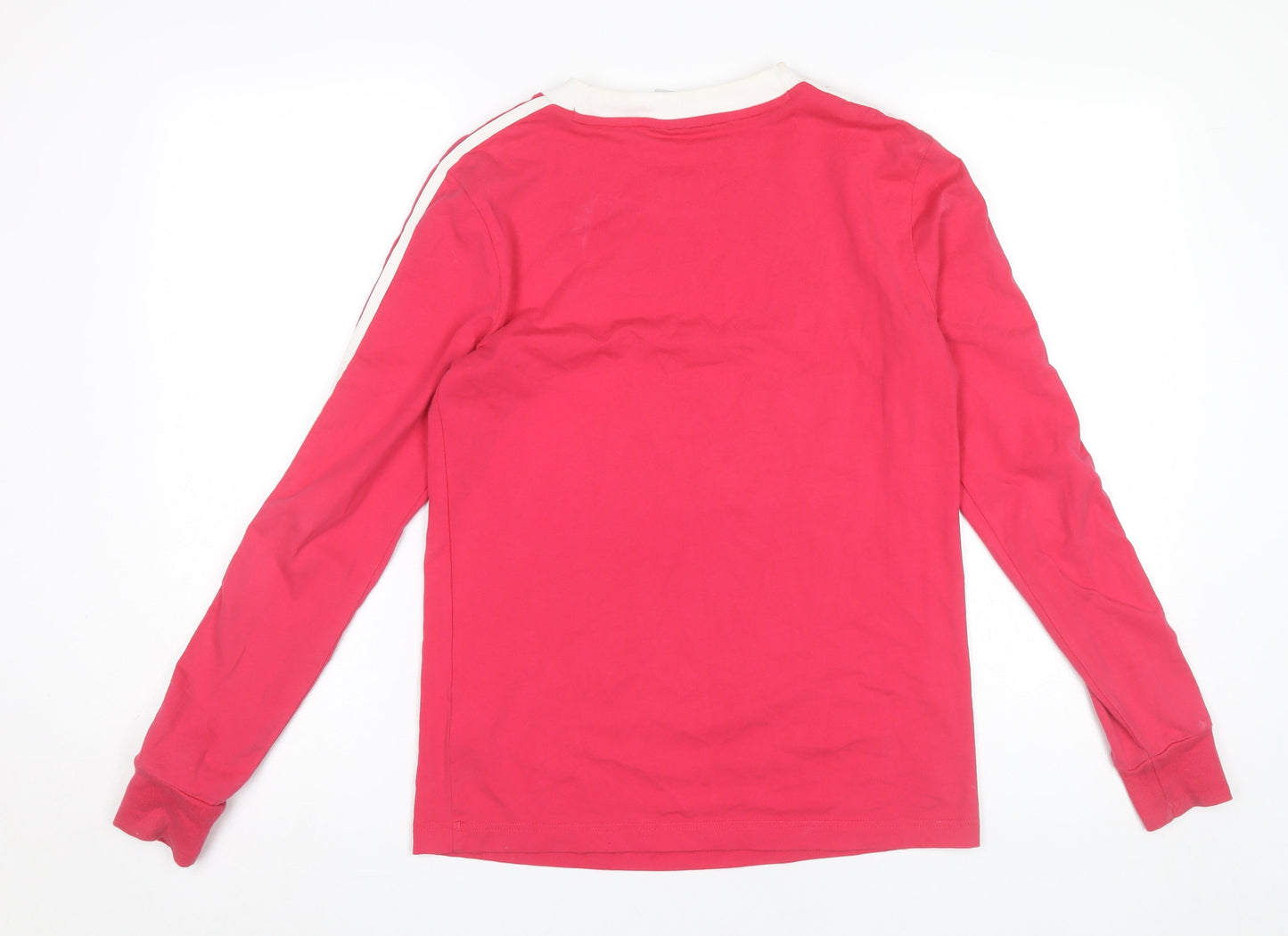 Adidas Womens Pink Long Sleeve Jersey T-Shirt Size 8