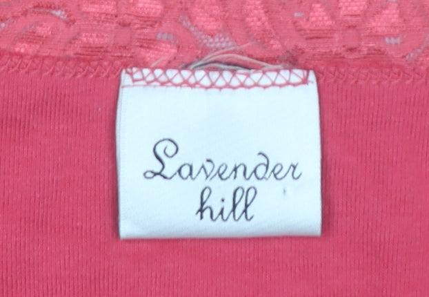 Lavender Hill Women’s Red Wrap Blouse UK 14 Long Sleeve Cotton