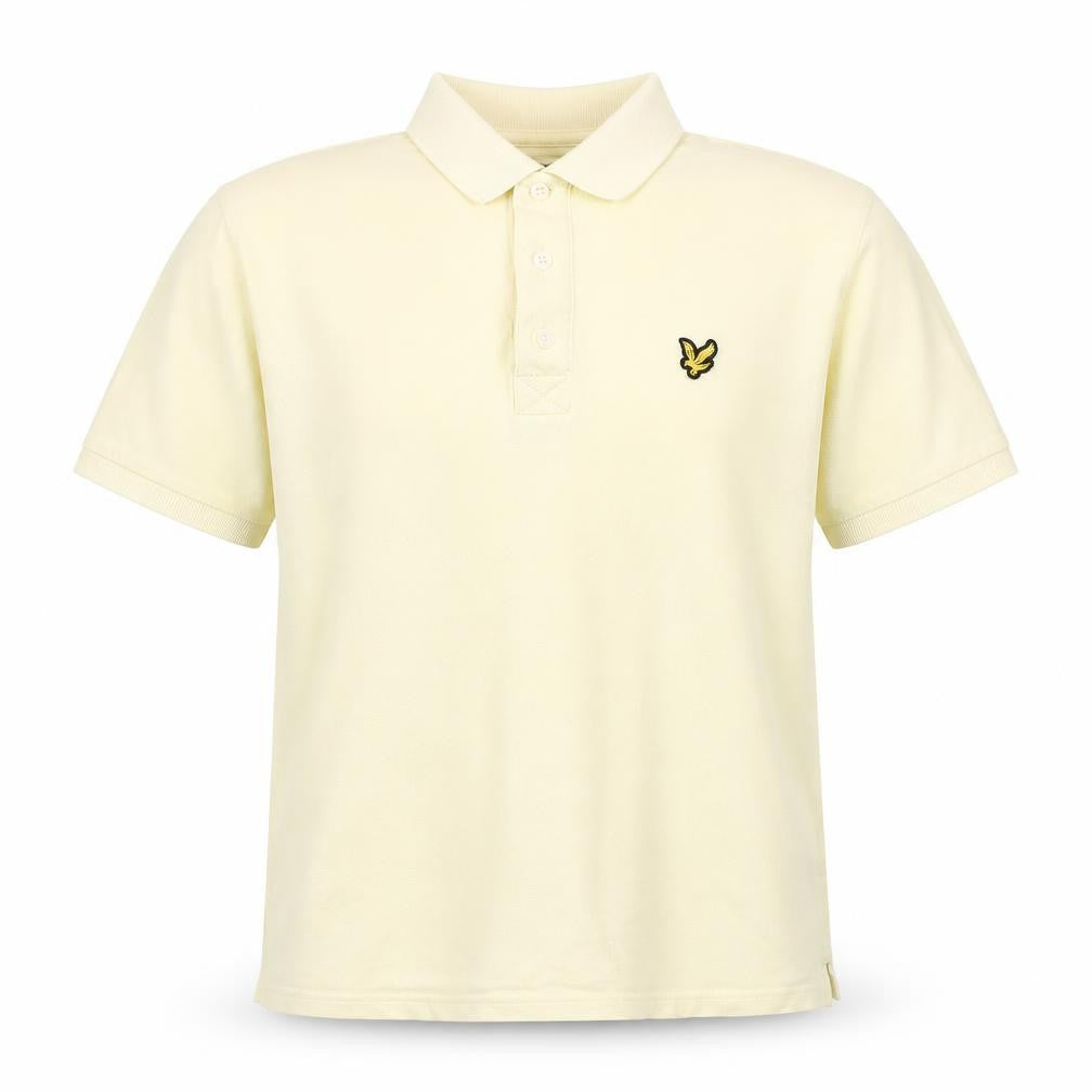 Lyle & Scott Men’s Yellow Cotton Polo Shirt L Short Sleeve Casual