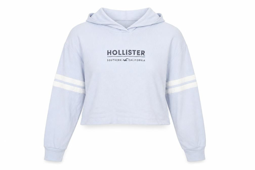 Womens UK M Regular Hollister Blue Pullover Hoodie