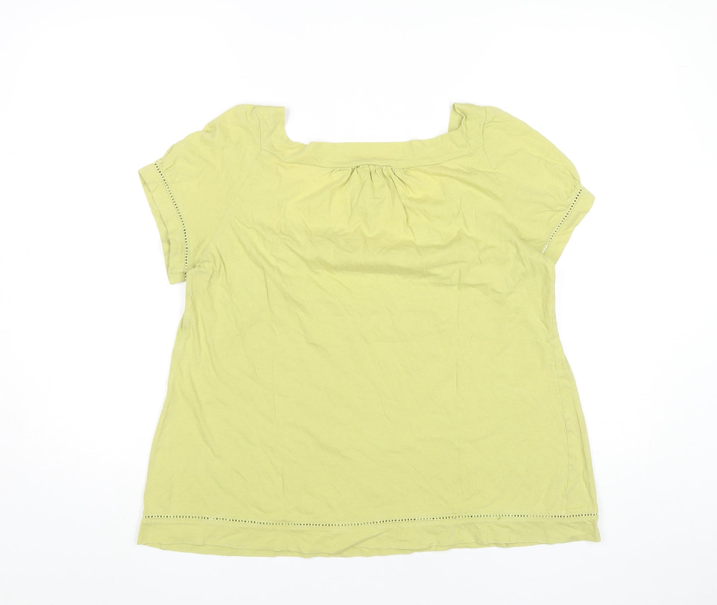 Marks and Spencer Women Green Cotton Tunic Blouse UK 16