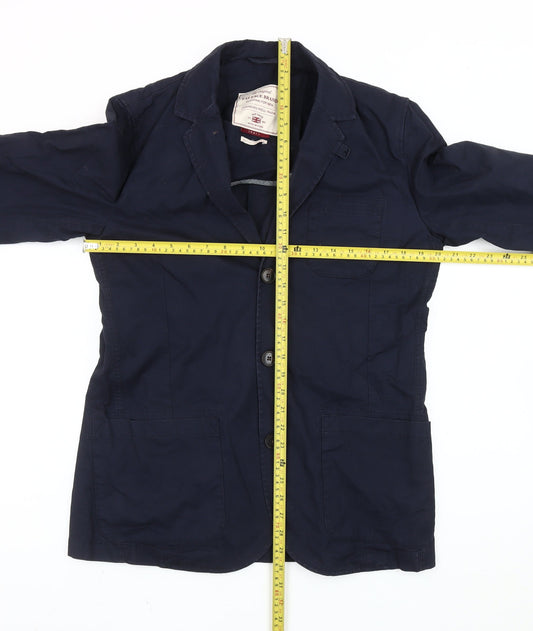 Fat Face Unisex Adults Blue Cotton Blazer Jacket Small