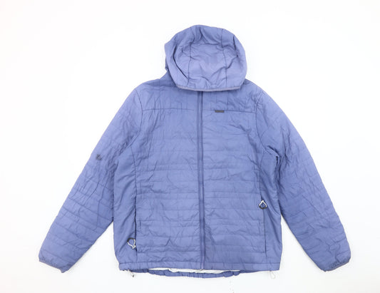 Craghoppers Women’s Blue Size 10 Puffer Jacket Hooded Polyester