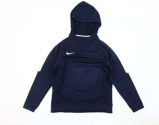 Nike Teens Blue XL Pullover Hoodie Dri-Fit Sportswear