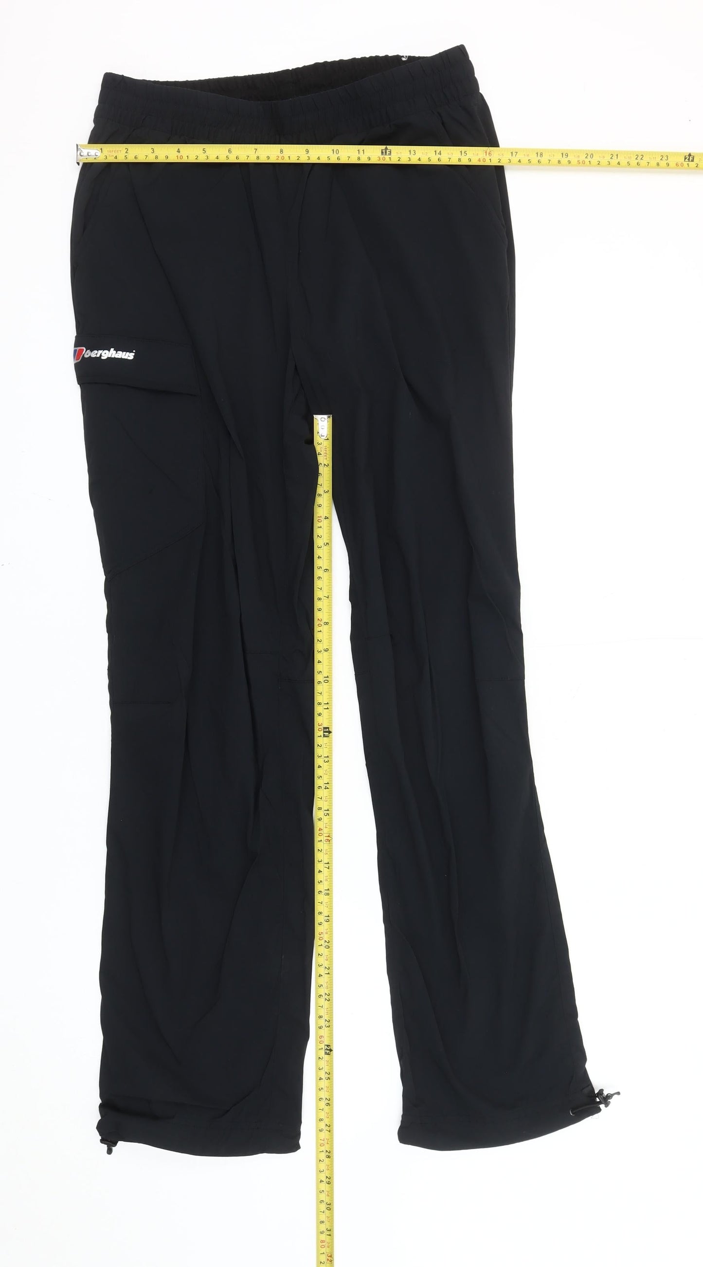 Berghaus Men’s Black Cargo Trousers L 34W 32L Outdoor Travel