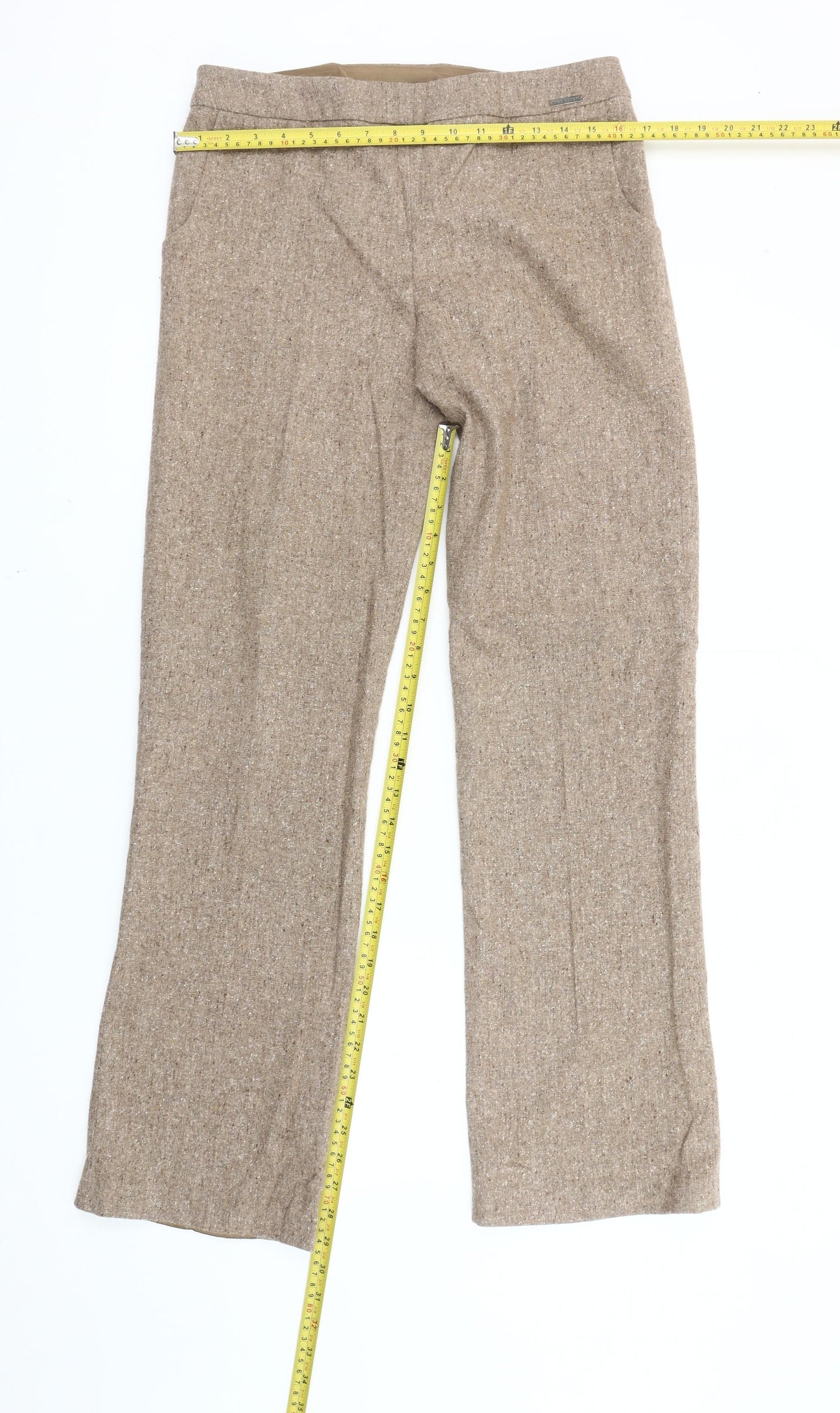 Ted Baker Women’s Beige Wool Blend Dress Pants Trousers Size 10