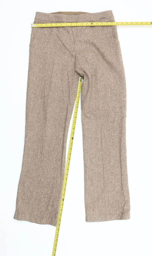 Ted Baker Women’s Beige Wool Blend Dress Pants Trousers Size 10