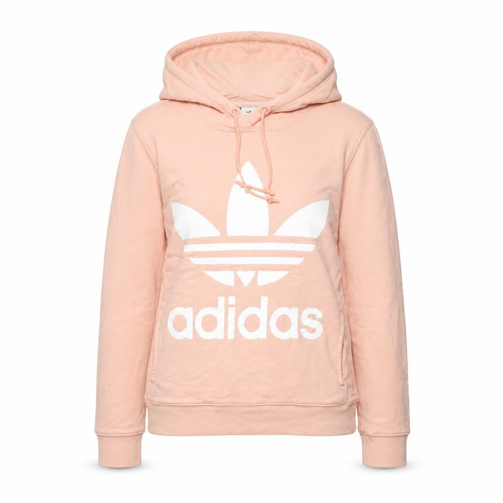 Womens UK 6 Regular adidas Pink Pullover Hoodie