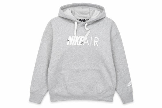 Womens UK 10 Relaxed Nike Grey Pullover Hoodie