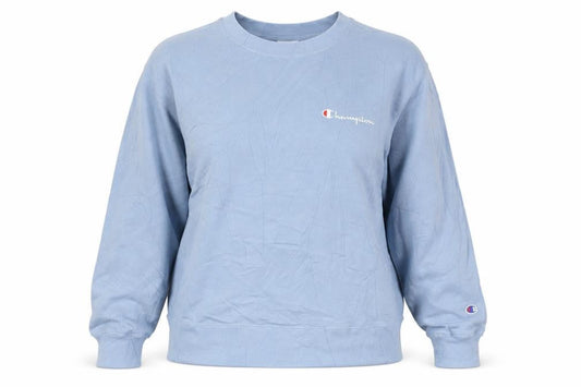 Womens UK 12 Regular Champion Blue Pullover Sweatshirt